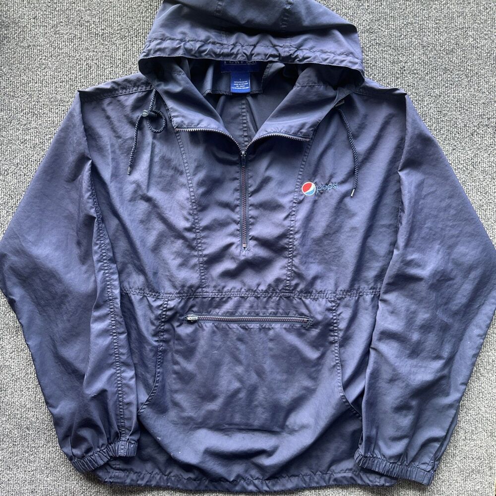 Vintage 90s Pepsi Aramark Employee Pullover Windbreaker Jacket Men’s Size XL - Picture 2 of 8